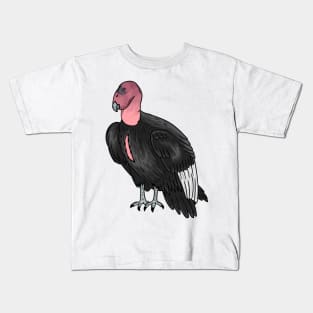 California condor bird cartoon illustration Kids T-Shirt